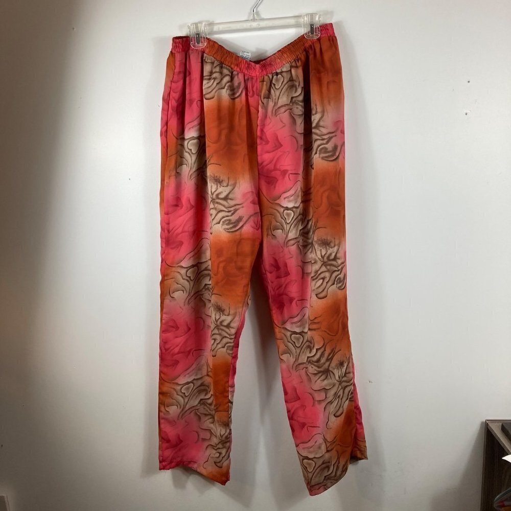 Womens Soliela Lined Floral Pants‎ 2X